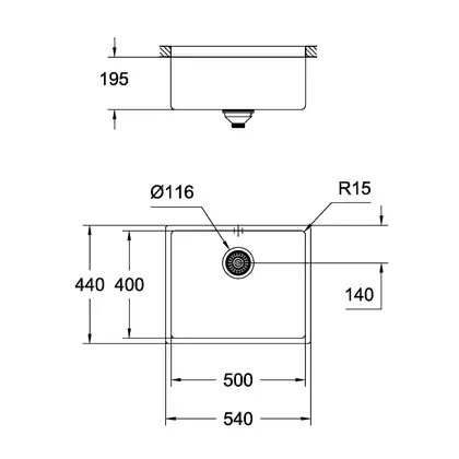 Кухонна мийка Grohe EX Sink K700U, сталь (31574SD0) Кухонна мийка Grohe EX Sink K700U, сталь (31574SD0)