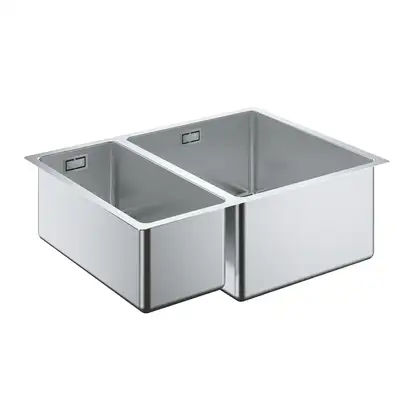 GROHE Мийка для кухні 585 x 440 мм, 1,5 чаши, матова, під стільницю, права (31576SD0) GROHE Мийка для кухні 585 x 440 мм, 1,5 чаши, матова, під стільницю, права (31576SD0)