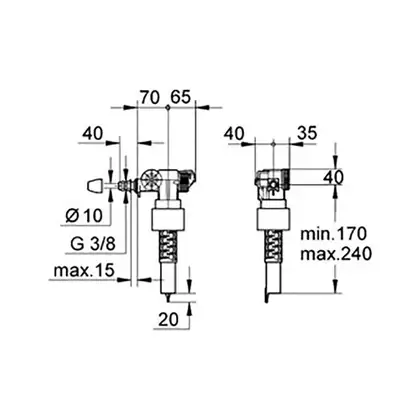 Наповнюючий клапан Grohe Dally-Fvent (37095000) Наповнюючий клапан Grohe Dally-Fvent (37095000)