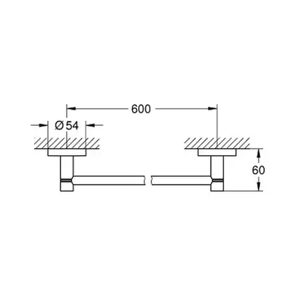 Тримач для рушників Grohe Essentials New (40366001) Тримач для рушників Grohe Essentials New (40366001)