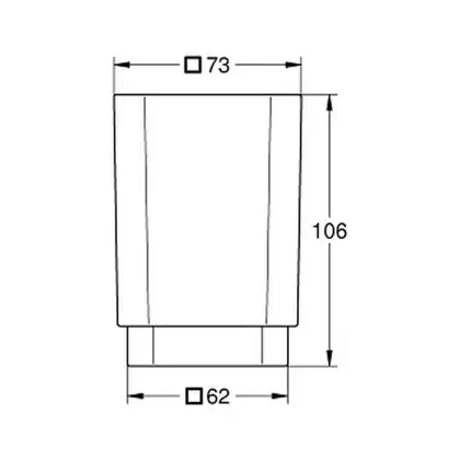 Стакан для зубних щіток Grohe Selection Cube (40783000)