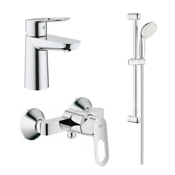 Комплект змішувачів Grohe BauLoop для душа, хром (123220S) Комплект змішувачів Grohe BauLoop для душа, хром (123220S)