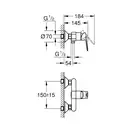 Змішувач для душу Grohe BauLoop (23634000)