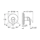 Змішувач для душа Grohe EuroSmart, хром (24042002)