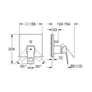 Grohe Eurocube Смеситель скрытого монтажа, хром (24062000)