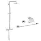 Комплект Grohe душевая система Euphoria 27932000 + набор аксессуаров Essentials 40775001 (2793200040775000)