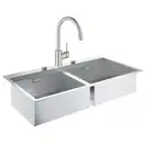 Набор Grohe мойка кухонная K800 31585SD0 + смеситель Concetto 32663DC3 (31585SD032663DC3)