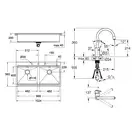 Набор Grohe мойка кухонная K800 31585SD0 + смеситель Concetto 32663DC3 (31585SD032663DC3)