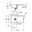 GROHE Мойка кварцевая Sink K500 (31644AT0)