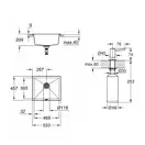 Набор Grohe мойка кухонная K700 31654AP0 + дозатор для моющего средства Contemporary 40536000 (31654AP040536000)