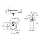 Набор Grohe мойка кухонная K200 31656AP0 + дозатор для моющего средства Contemporary 40536000 (31656AP040536000)