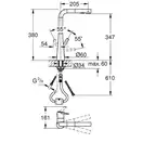 Змішувач для кухні з висувним виливом Grohe Zedra (32553002)