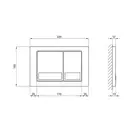 Qtap Nest Панель смыва для унитаза, хром (QT0111M06028CRM)