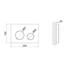Панель смыва для унитаза Qtap Nest QT0111M11V1114W