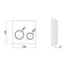 Панель смыва для унитаза Qtap Nest UNI QT0211P01V1176W