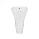 Раковина для підлоги Qtap Crow з донним клапаном QT0511G315W