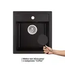 Кухонная мойка Qtap CS 5046 Black (QT5046BLA404)