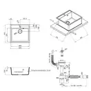 Кухонная мойка Qtap CS 5250 Beton (QT5250BET502)