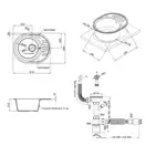 Кухонная мойка Qtap CS 6151 Beige (QT6151BEI551)