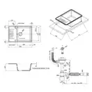 Кухонная мойка Qtap CS 7440 Beton (QT7440BET502)