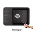 Кухонная мойка Qtap CS 7440 Black (QT7440BLA404)