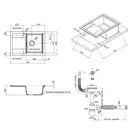 Кухонная мойка Qtap CS 7449 White (QT7449WHI650)