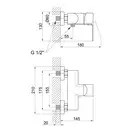 Смеситель для душа Qtap Vranov 4018104C (QTVIT4018104C)