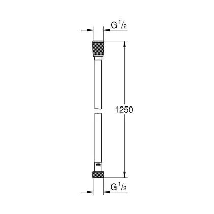 GROHE Silverflex Душевой шланг, 1250 мм (26335000) GROHE Silverflex Душевой шланг, 1250 мм (26335000)
