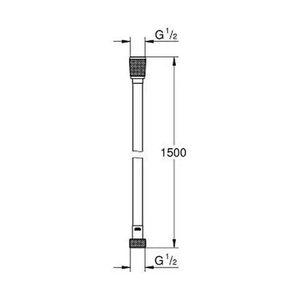 Душовий шланг GROHE Silverflex Longlife Shower hose Twistfree 1500 (26346000)
