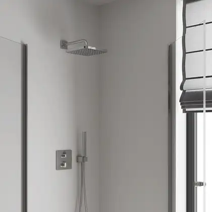 Верхній душ з настінним кронштейном Grohe Tempesta Cube (26687000) Верхній душ з настінним кронштейном Grohe Tempesta Cube (26687000)
