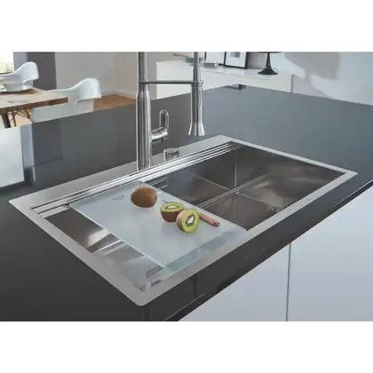 Мийка кухонна Grohe EX Sink K1000 (подвійне крило зліва) (31581SD0) Мийка кухонна Grohe EX Sink K1000 (подвійне крило зліва) (31581SD0)