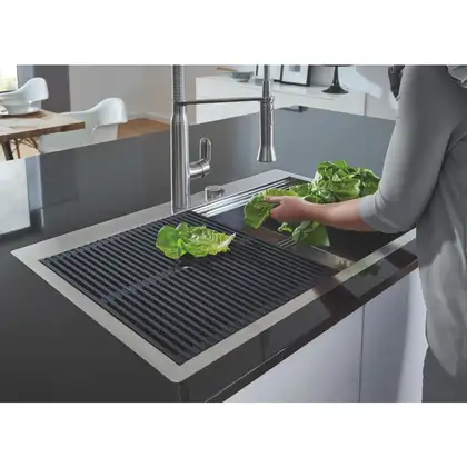 Мийка кухонна Grohe EX Sink K1000 (подвійне крило зліва) (31581SD0) Мийка кухонна Grohe EX Sink K1000 (подвійне крило зліва) (31581SD0)