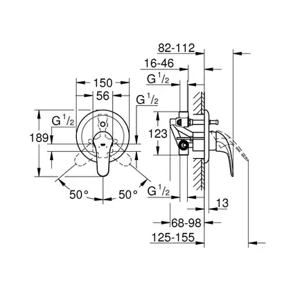 Grohe Euroeco New Змішувач для ванни, хром (32747000) Grohe Euroeco New Змішувач для ванни, хром (32747000)