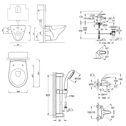 Большой набор для дома Grohe Mega Bundle 39400MB0 Большой набор для дома Grohe Mega Bundle 39400MB0