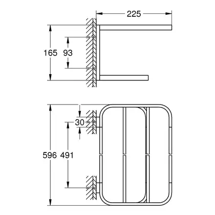 Полиця для рушників у ванну Grohe Selection (41066000) Полиця для рушників у ванну Grohe Selection (41066000)