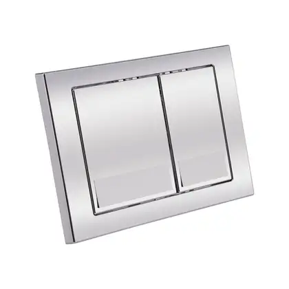 Qtap Nest Панель смыва для унитаза, хром (QT0111M06028CRM)