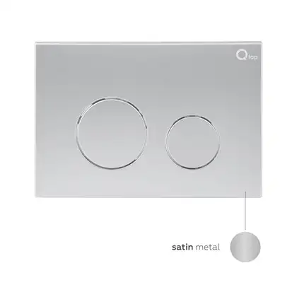 Qtap Nest Панель змиву для унітазу, сатин (QT0111M11111SAT) Qtap Nest Панель змиву для унітазу, сатин (QT0111M11111SAT)