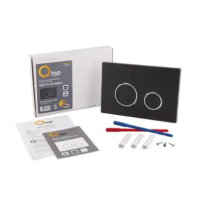 Qtap Nest Клавиша смыва, матовый черный (QT0111M11V1146MB) Qtap Nest Клавиша смыва, матовый черный (QT0111M11V1146MB)