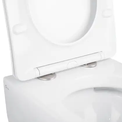 Унитаз подвесной Qtap Linnet безободковый с сиденьем Slim Soft-close QT0331106W Унитаз подвесной Qtap Linnet безободковый с сиденьем Slim Soft-close QT0331106W