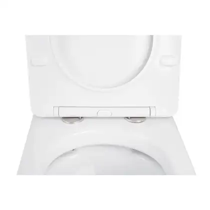 Унитаз подвесной Qtap Linnet безободковый с сиденьем Slim Soft-close QT0331106W Унитаз подвесной Qtap Linnet безободковый с сиденьем Slim Soft-close QT0331106W