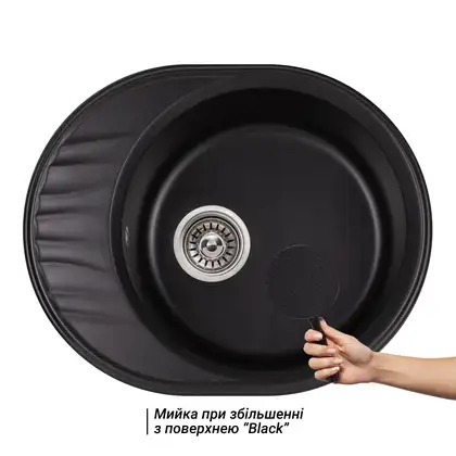 Кухонная мойка Qtap CS 6151 Black (QT6151BLA404) Кухонная мойка Qtap CS 6151 Black (QT6151BLA404)
