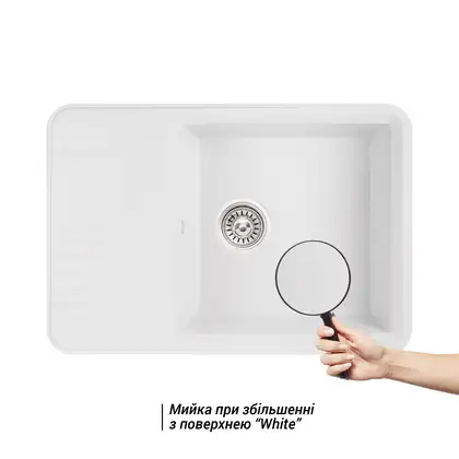 Кухонная мойка Qtap CS 7440 White (QT7440WHI650) Кухонная мойка Qtap CS 7440 White (QT7440WHI650)