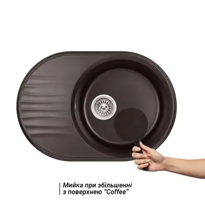 Кухонная мойка Qtap CS 7451 Coffee (QT7451COF551) Кухонная мойка Qtap CS 7451 Coffee (QT7451COF551)