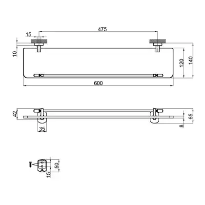 Полка Qtap Liberty BLM 1153 (QTLIBBLM1153) Полка Qtap Liberty BLM 1153 (QTLIBBLM1153)