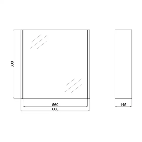 Зеркальный шкаф подвесной Qtap Scorpio 600х600х145 White QT1477ZP601W (QT1477ZP651W) Зеркальный шкаф подвесной Qtap Scorpio 600х600х145 White QT1477ZP601W (QT1477ZP651W)