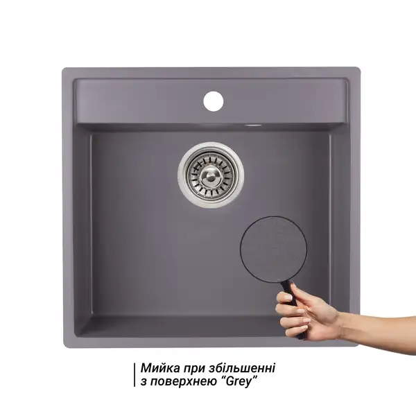 Кухонная мойка Qtap CS 5250 Grey (QT5250GRE471) Кухонная мойка Qtap CS 5250 Grey (QT5250GRE471)