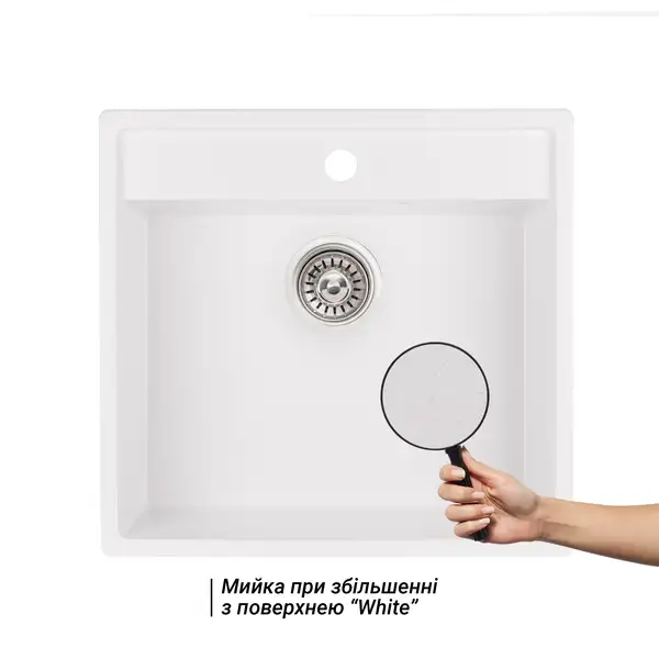 Кухонная мойка Qtap CS 5250 White (QT5250WHI650) Кухонная мойка Qtap CS 5250 White (QT5250WHI650)