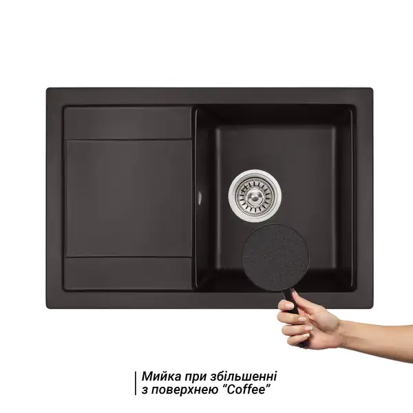 Кухонная мойка Qtap CS 7449 Coffee (QT7449COF551) Кухонная мойка Qtap CS 7449 Coffee (QT7449COF551)