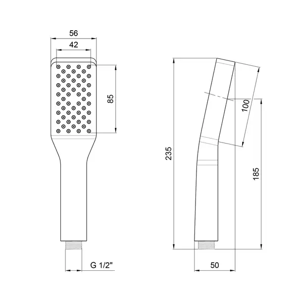 Лейка для ручного душа Qtap Rucni A058N1ZCC (QTRUCA058N1ZCC) Лейка для ручного душа Qtap Rucni A058N1ZCC (QTRUCA058N1ZCC)