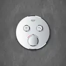 Душевая система скрытого монтажа с термостатом Grohe Grohtherm SmartControl c Tempesta 250 (цвет - хром) (26416SC1)